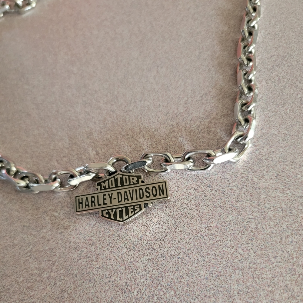 Harley davidson necklace.